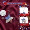 4E's Novelty 4th of July Earrings for Women Patriotic Red White and Blue Crystal Dangle Drop, Zinc Alloy Star Earrings